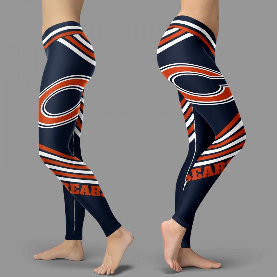 Straight Cute Beautiful Attractive Chicago Bears Leggings – Eycstudio