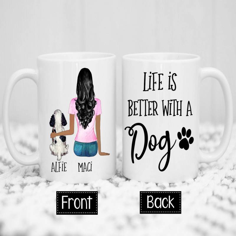 Personalized Dog Mug, Custom Mug, Personalized Dog Mom Gift, Custom Dog Mom Gift, New Puppy, Dog Lover Gift, Dog Quotes, Funny Coffee Mug