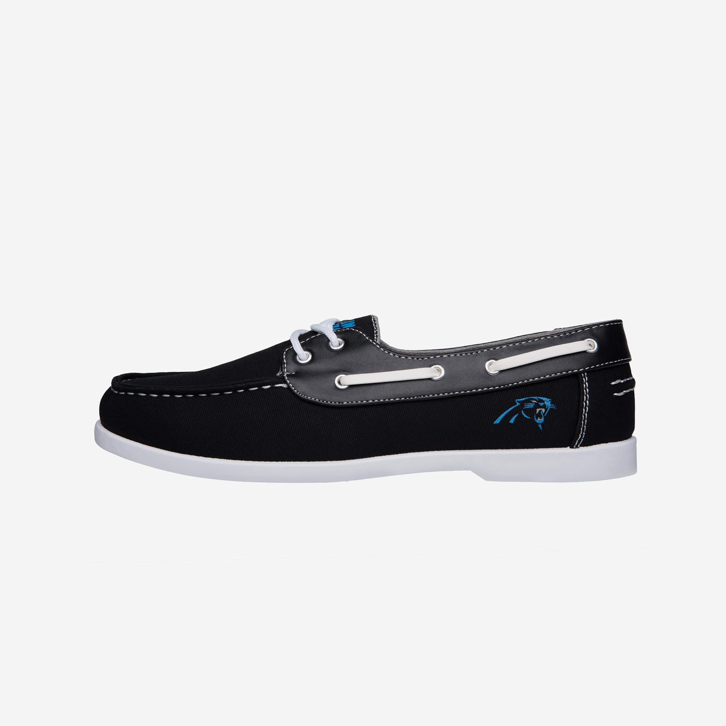 Carolina Panthers Mens Side Logo Canvas Shoe