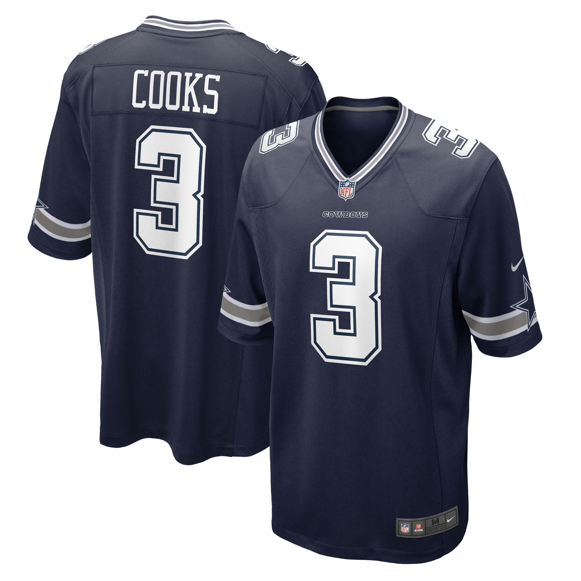 Men’s Dallas Cowboys Brandin Cooks Navy  Game Jersey