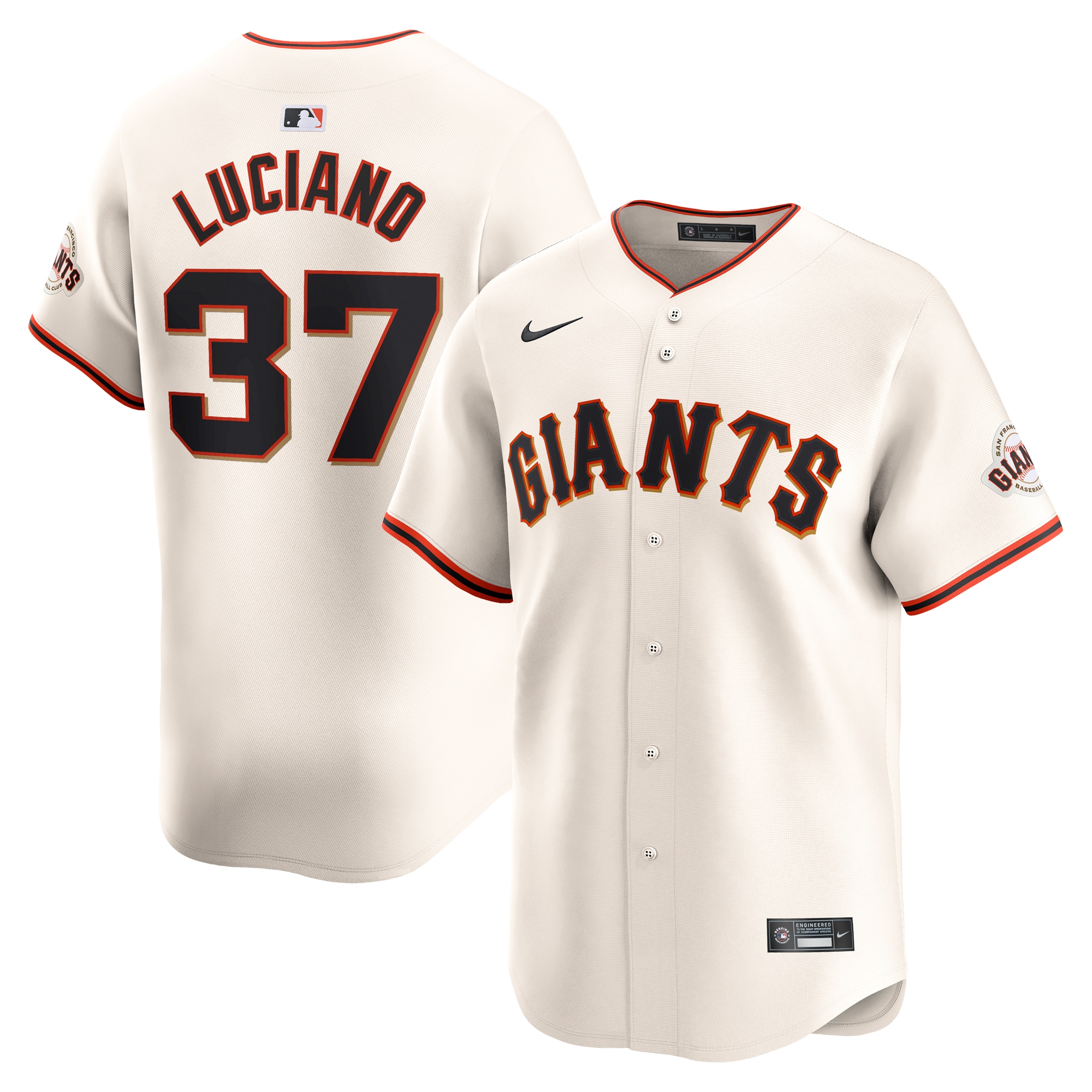 Marco Luciano San Francisco Giants Home Limited Player Jersey – Cream