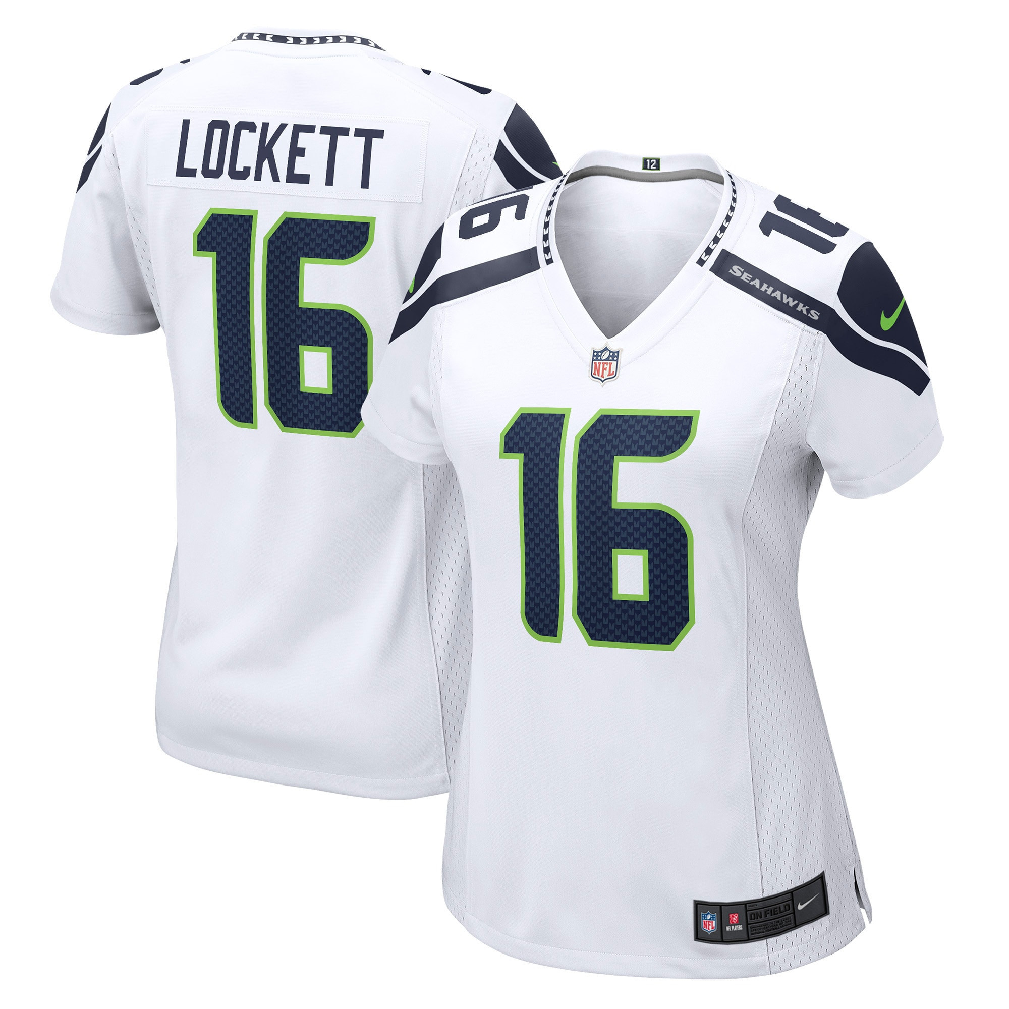 Tyler Lockett Seattle Seahawks Womens Game Jersey – White NFL