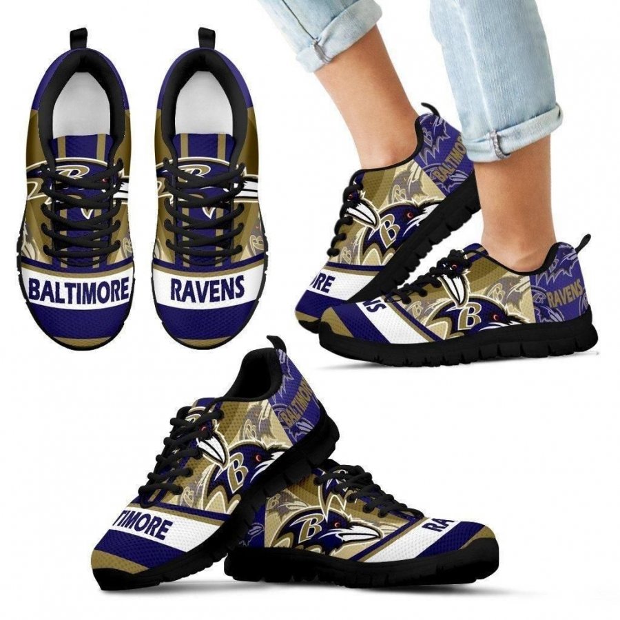 Three Impressing Point Of Logo Baltimore Ravens Sneakers #972