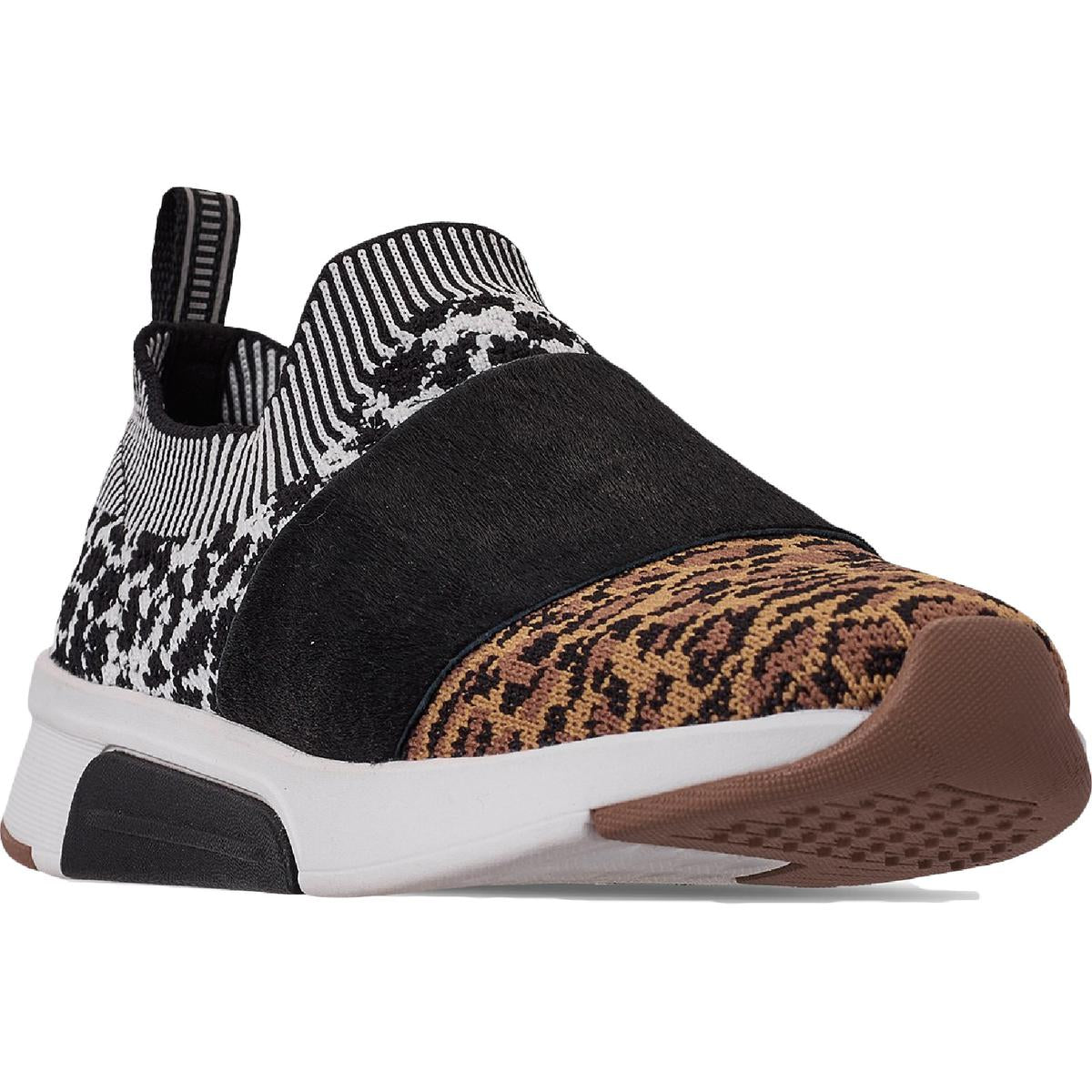 Abbe Womens Knit Animal Print Casual And Fashion Sneakers