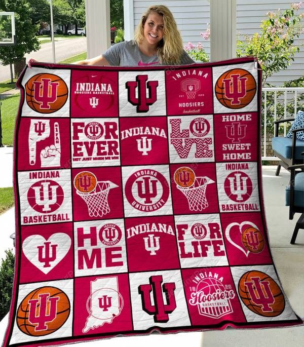 Indiana Hoosiers 2 Quilt Blanket