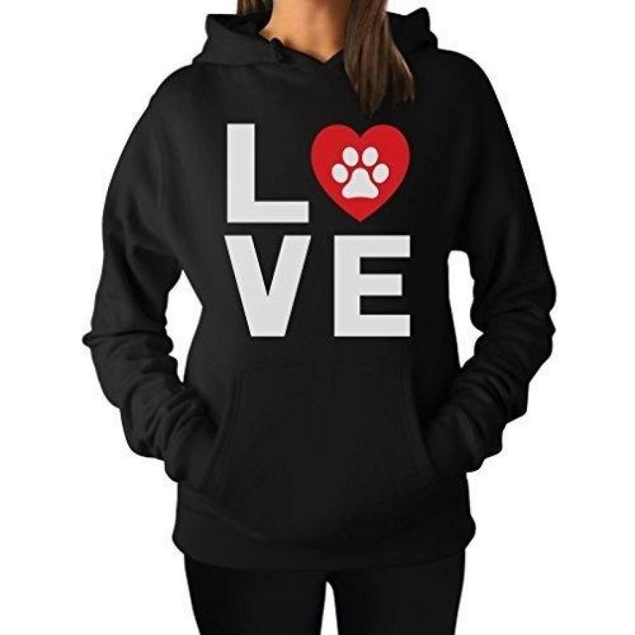 Animal Lover Dog Paw Print – Love Dogs My Best Friend Hoodie