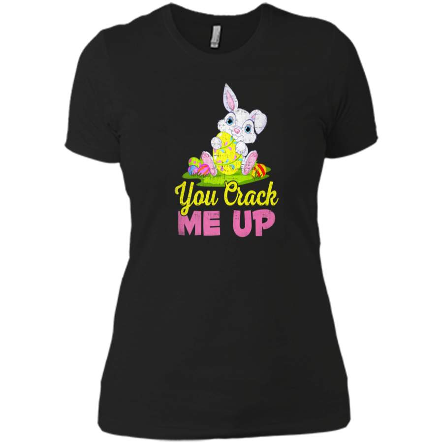 Cute Easter Egg Baby Bunny TShirt for Women Next Level Ladies Boyfriend Tee