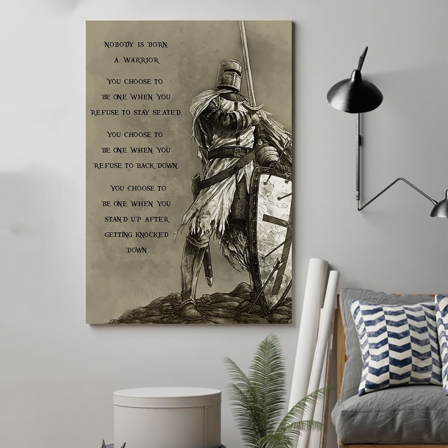 spartan Poster nobody is born a warrior