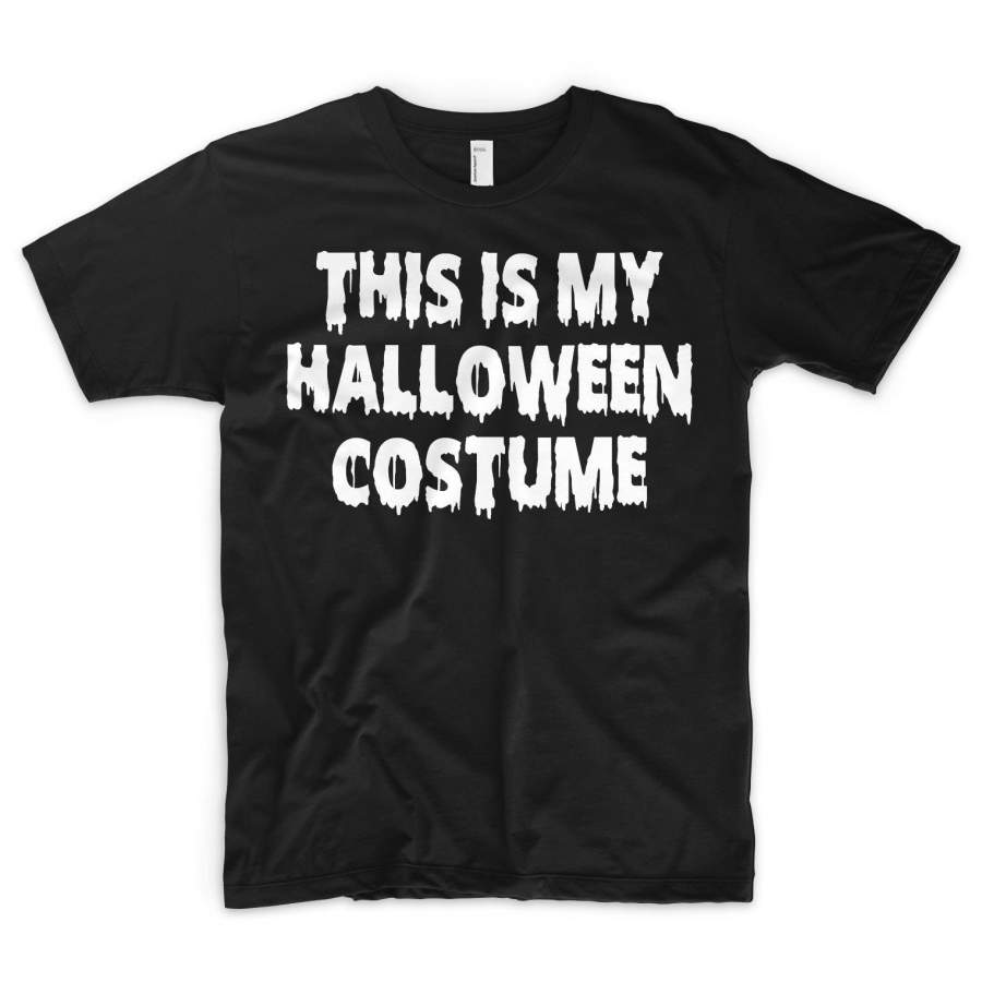 This Is My Halloween Costume Short Sleeve T-Shirt Suit Trick Or Treat Pumpkin Face Zombie