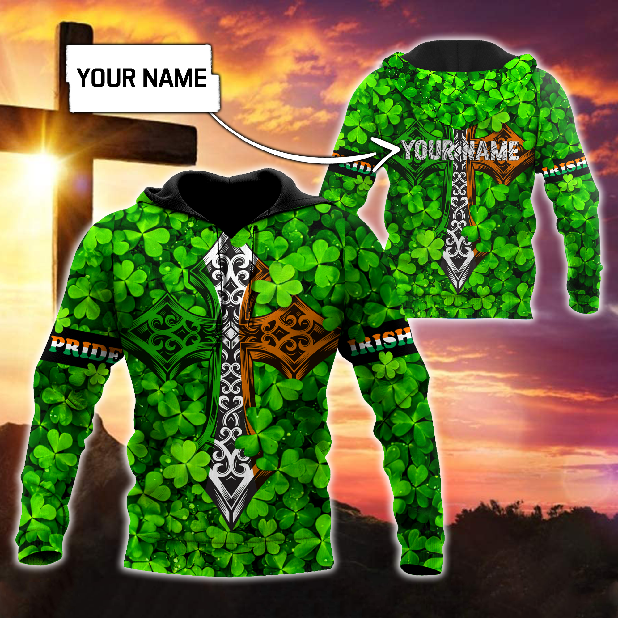 3D All Over Printed  Irish   St Patrick Day Unisex Shirts SN07022101 Custom Name XT