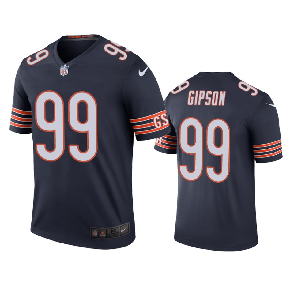 Chicago Bears Trevis Gipson Navy Color Rush Legend Jersey