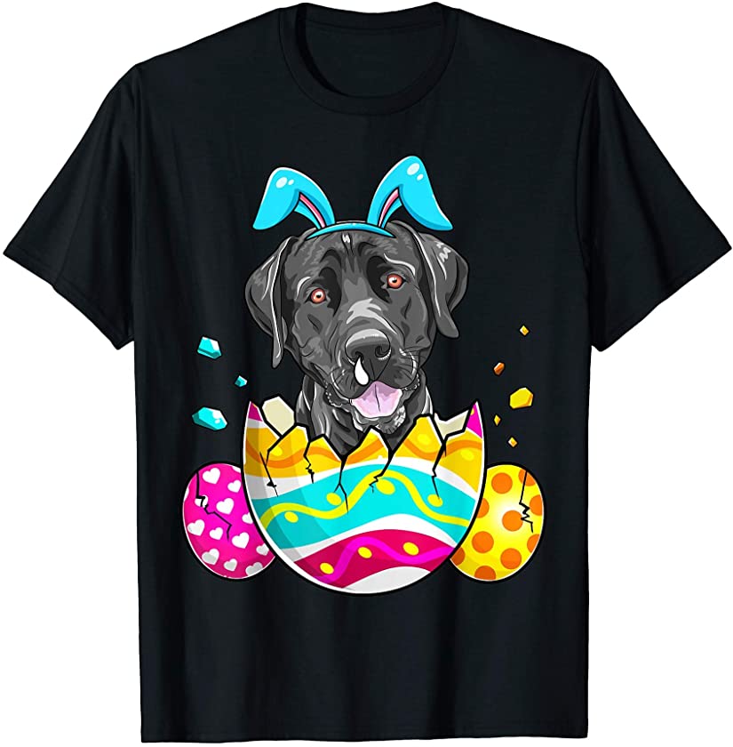 Labrador Retriever Bunny Ears Easter Gift Mens Womens Kids T-Shirt