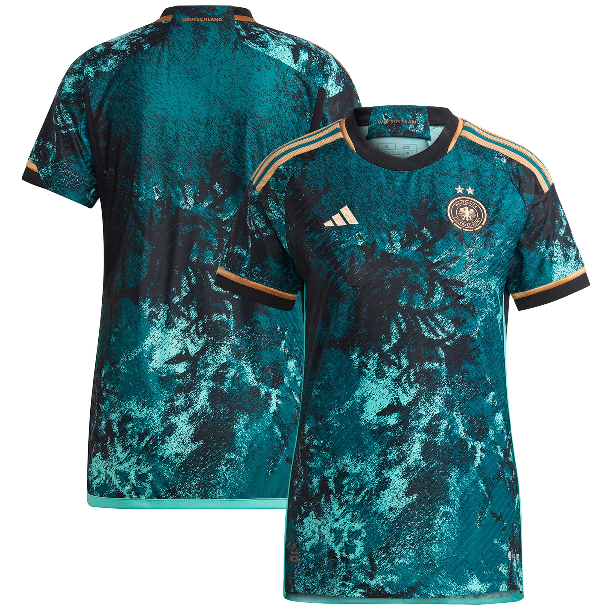 Germany Women's National Team Women's 2023 Away Replica Jersey – Teal