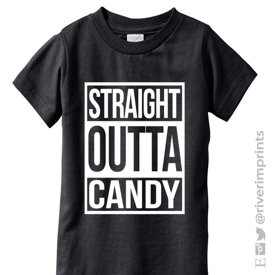 STRAIGHT OUTTA CANDY Toddler Cotton Tee