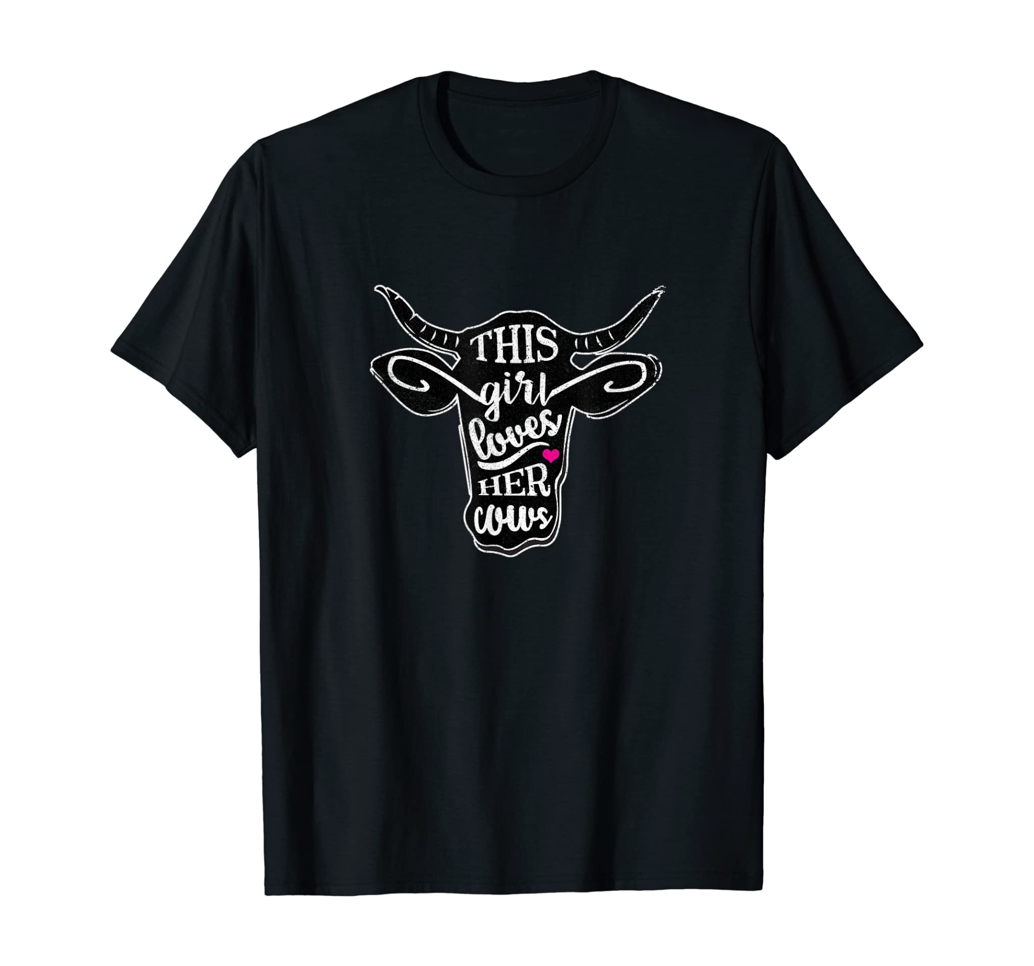 This Girl Loves Her Cows – Cow T Shirt for Girls, Women