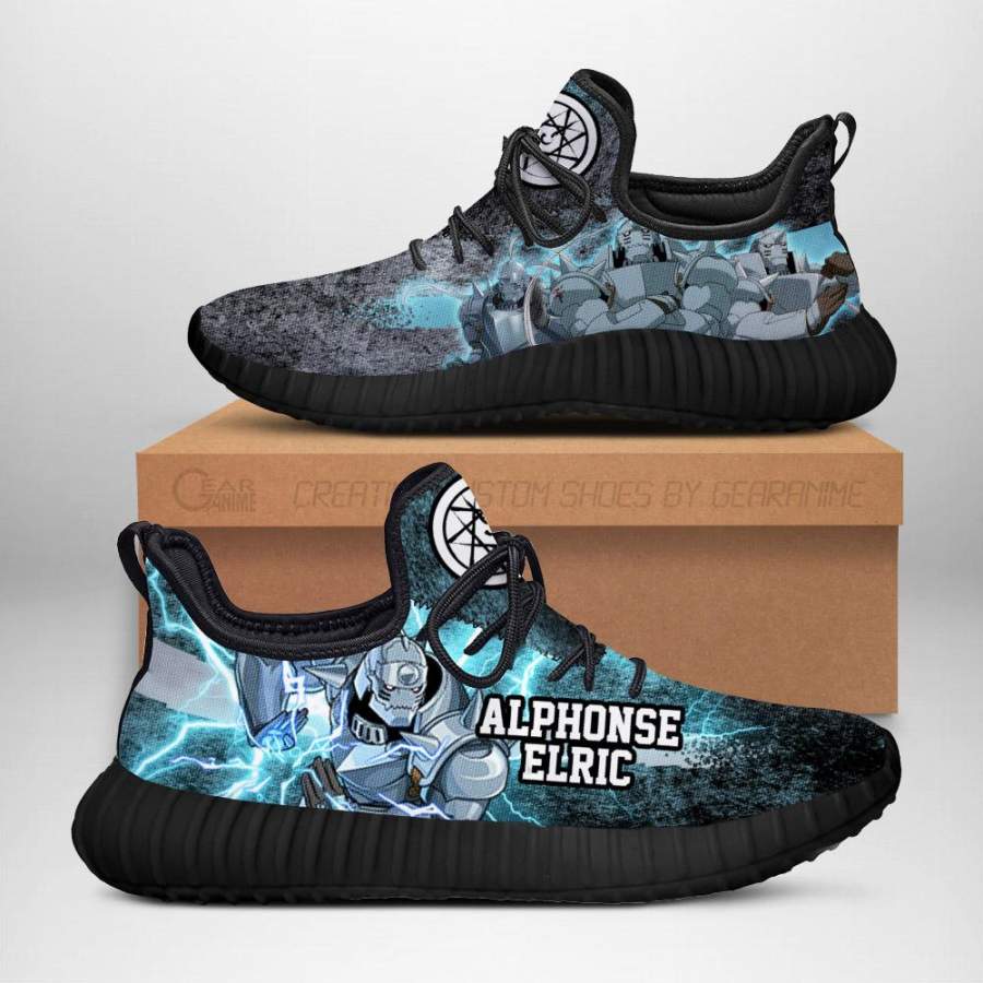 Fullmetal Alchemist Alphonse Elric Shoes Sporty Character Anime Sneakers