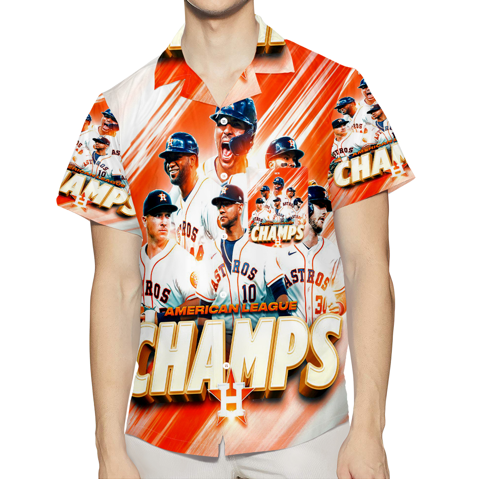 Houston Astros Team Champs 3D All Over Print Summer Beach Hawaiian Shirt With Pocket