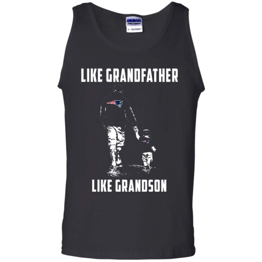 Fortuitous New England Patriots Like GrandFather Like GrandSon t shirt Cotton Tank Top