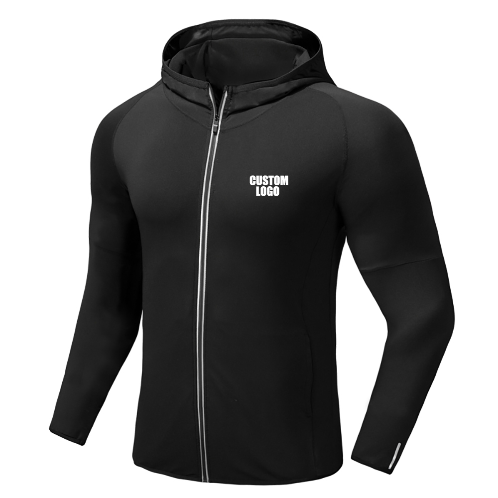 Sport Jacket Men Hooded Sweatshirts Running Jacket Breathable Coat Man Running Compression Hoodies Running Coat ropa hombre alx