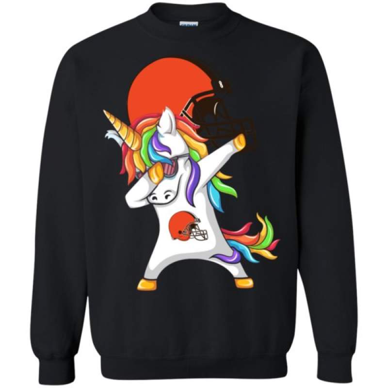 Unicorn Dabbing Cleveland Browns Sweatshirt