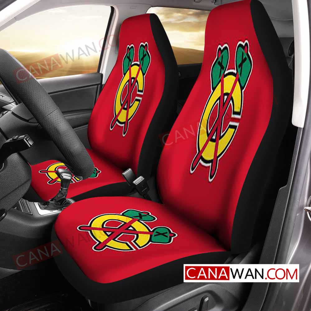 Chicago Blackhawks Style154 3D Customized Personalized Car Seat Cover