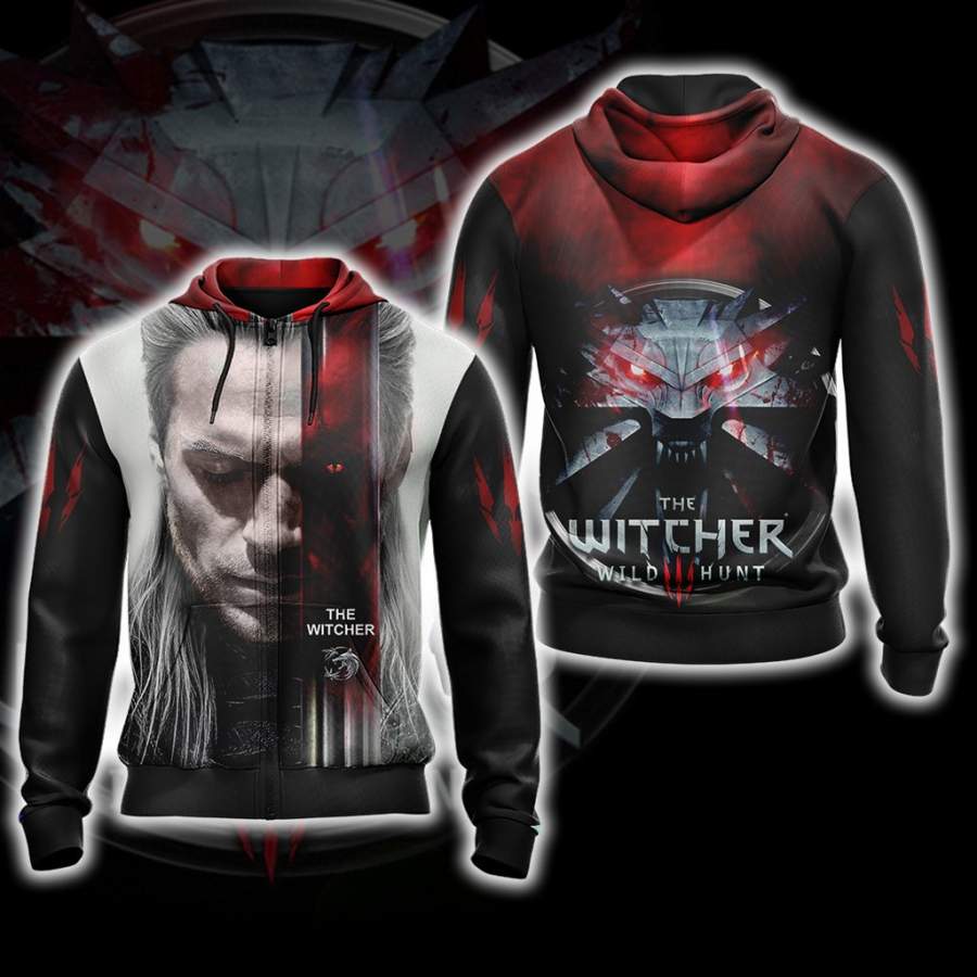 The Witcher Wild Hunt New Look Unisex Zip Up Hoodie