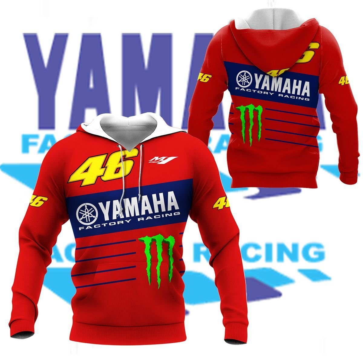 3D ALL OVER YAMAHA RACING SHIRTS VER 39