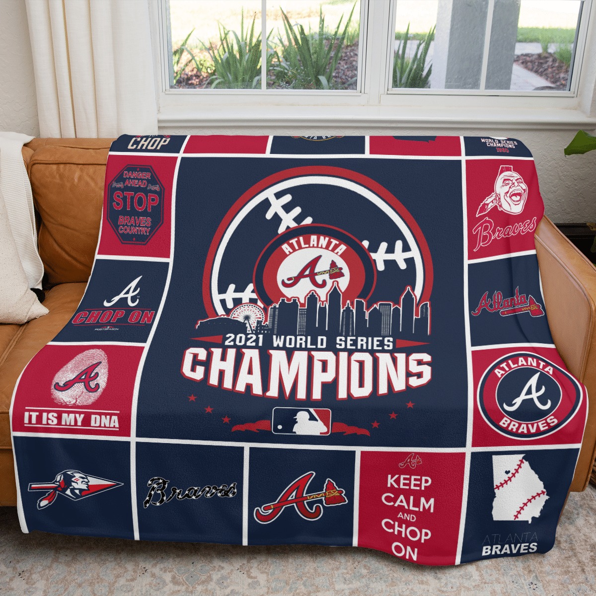 Atlanta Braves 3D Full Printing Blanket V1