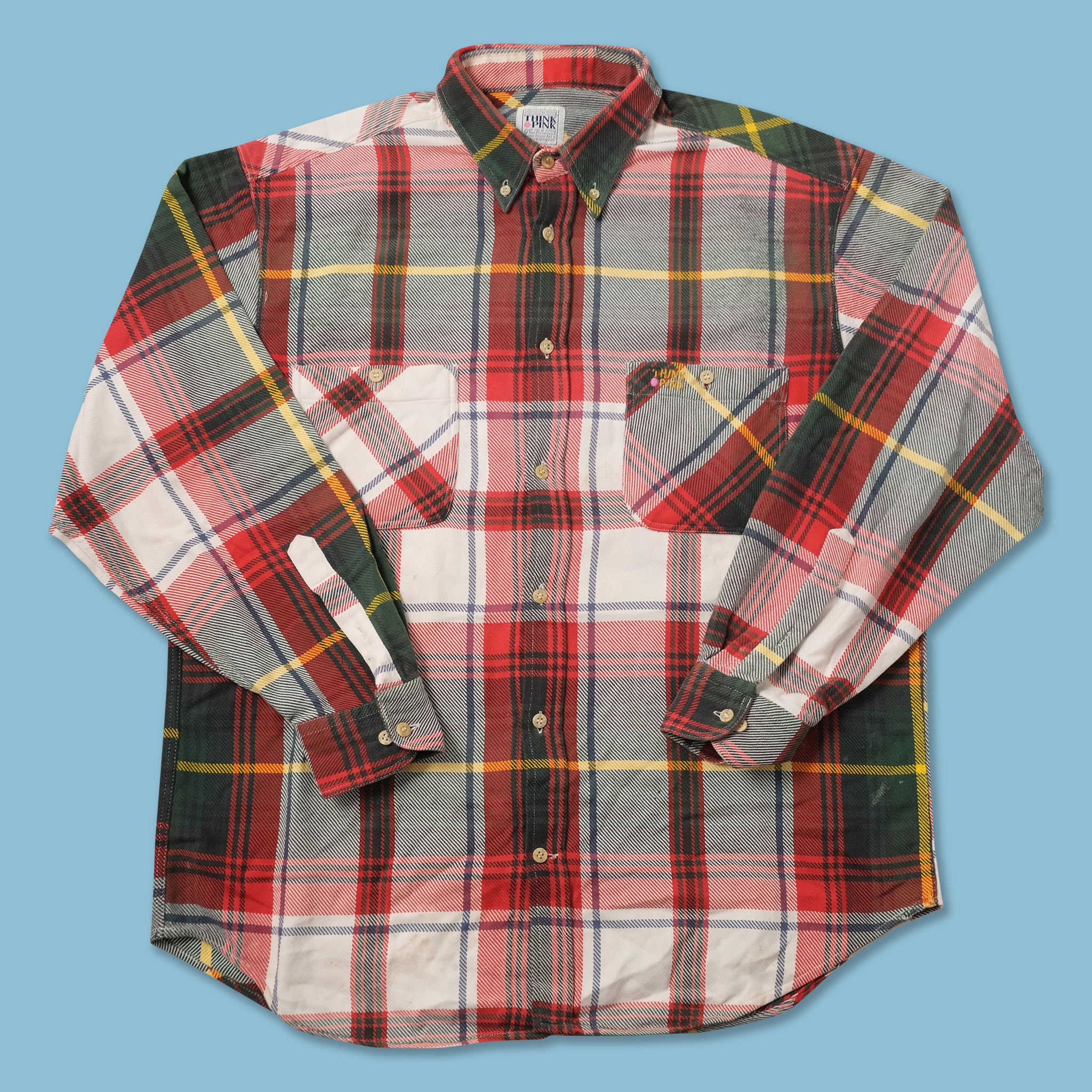 Vintage Think Pink Flannell Shirt Xlarge