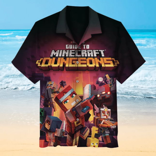 Amazing Minecraft For Man And Woman Print Short Sleeve Hawaiian Shirt G95