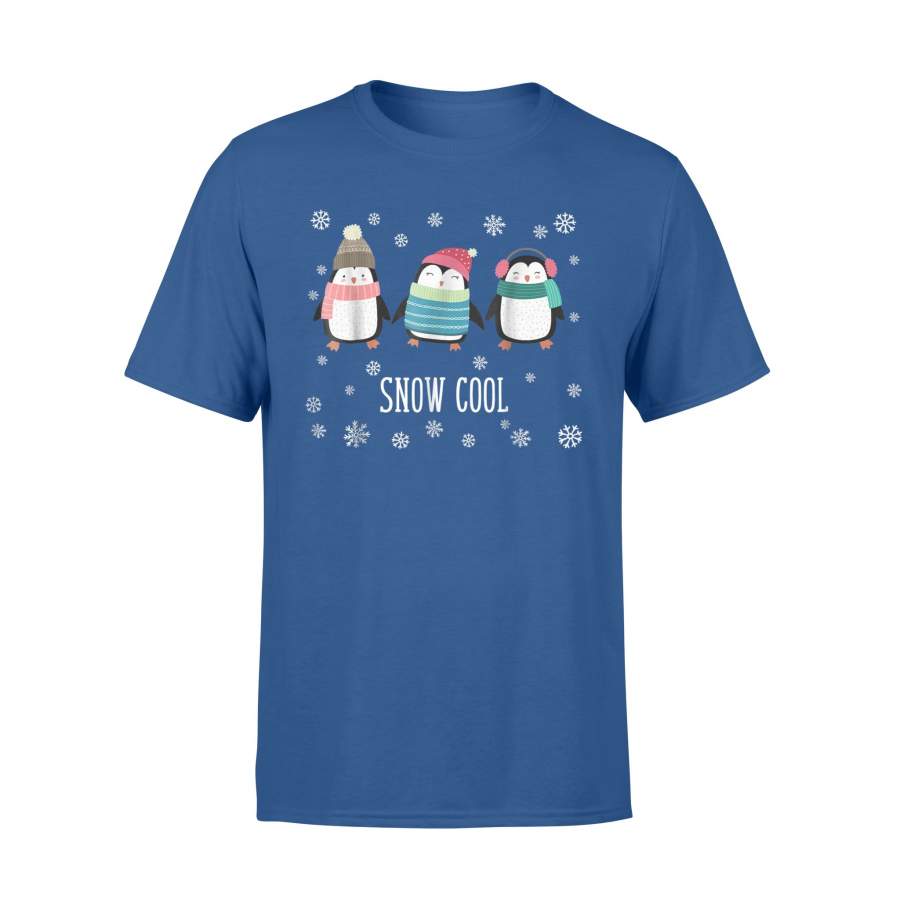 Cute Penguin Snow Cool Winter Christmas T-Shirt