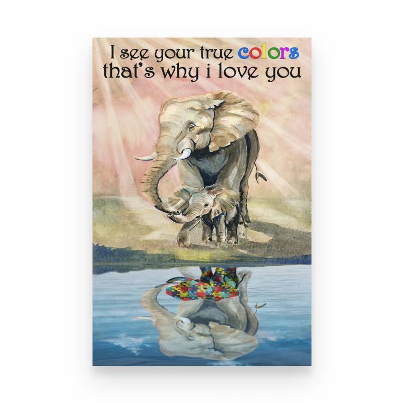 Autism I See Your True Colors - Poster
