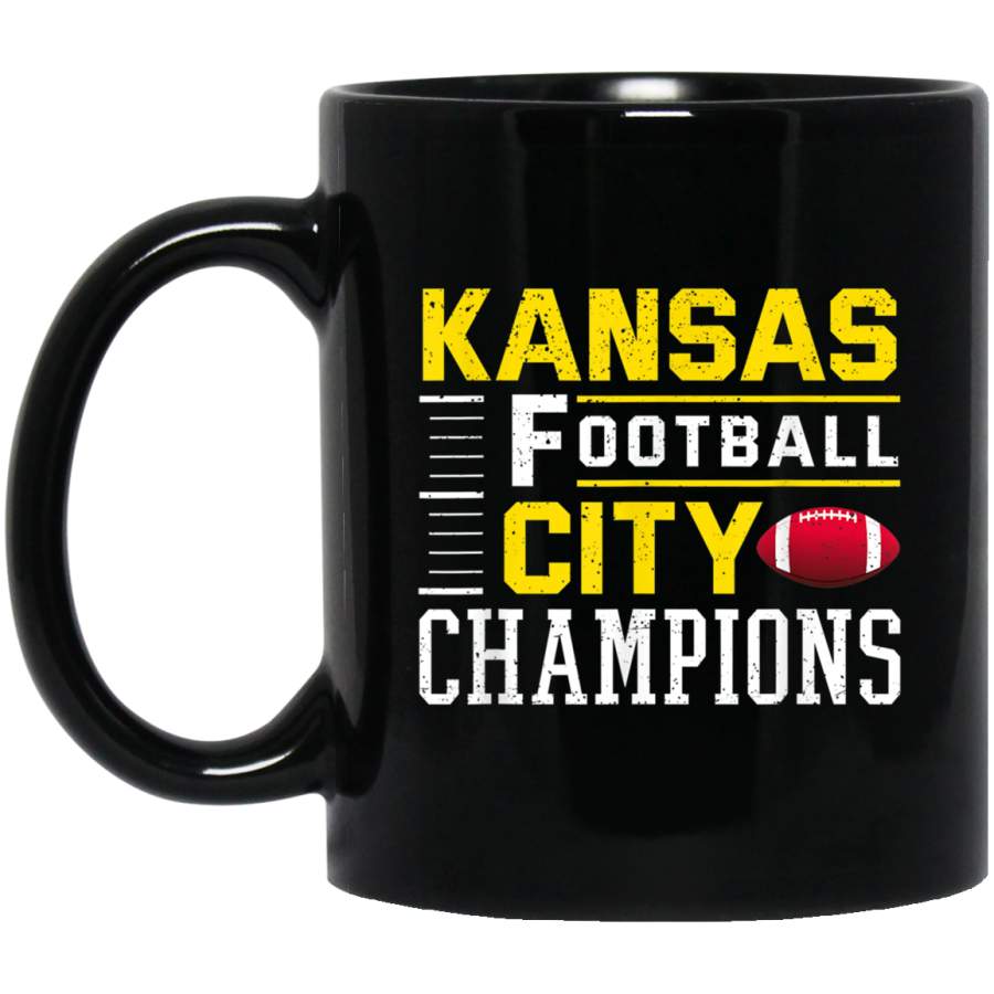 Kansas City Football Champions Vintage KC Distressed Gift Mug