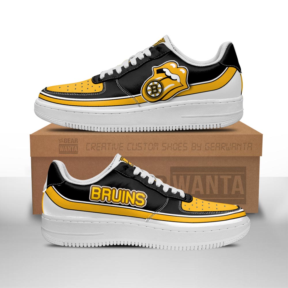 Boston Bruins Air Sneakers Custom Force Shoes Sexy Lips For Fans