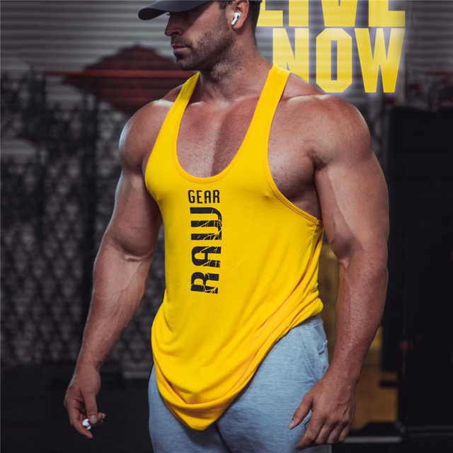 2021 New Mens cotton tank tops gym fitness vest muscle sleeveless shirt Male Singlet Undershirt casual bodybuilding sports vest alx