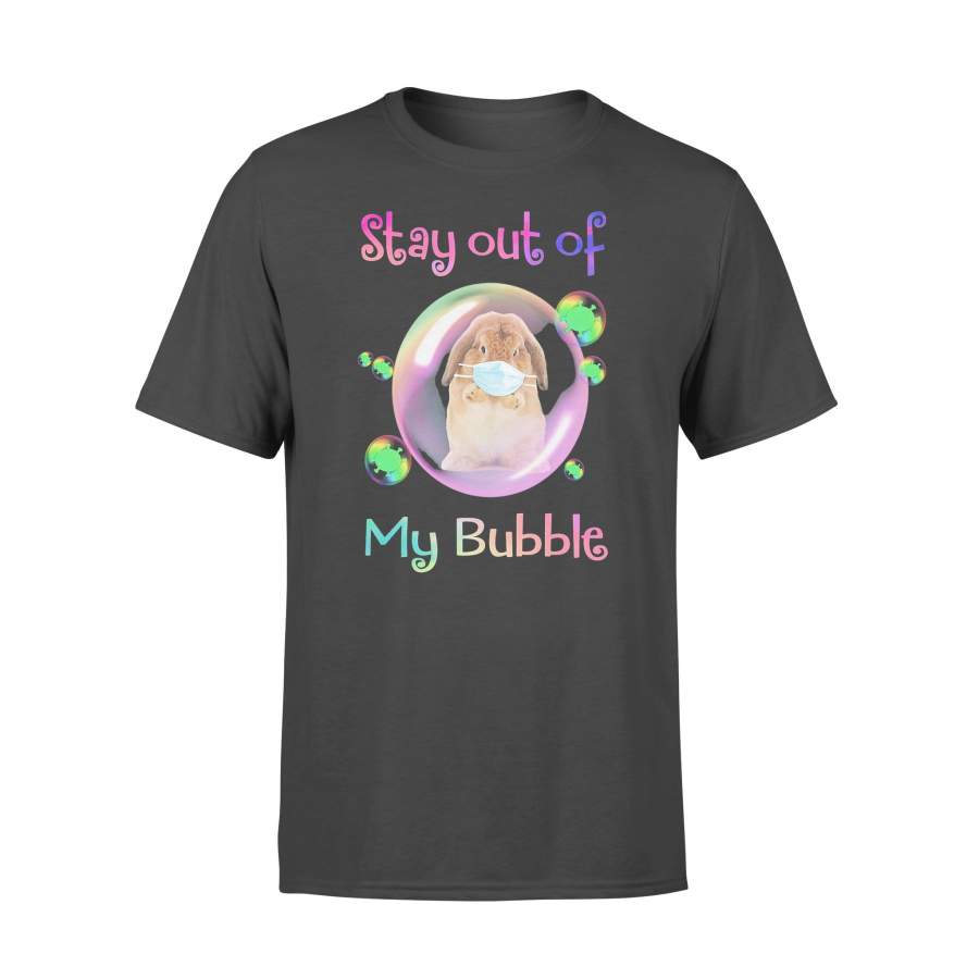 Bunny Wear Medical Mask Stay Out Of My Bubble Coronavirus T-shirt