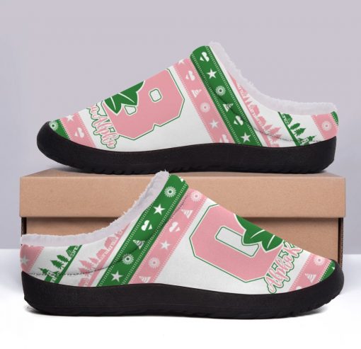 Alpha Kappa Alpha Sorority 1908 – Christmas  3D Fleece Slipper