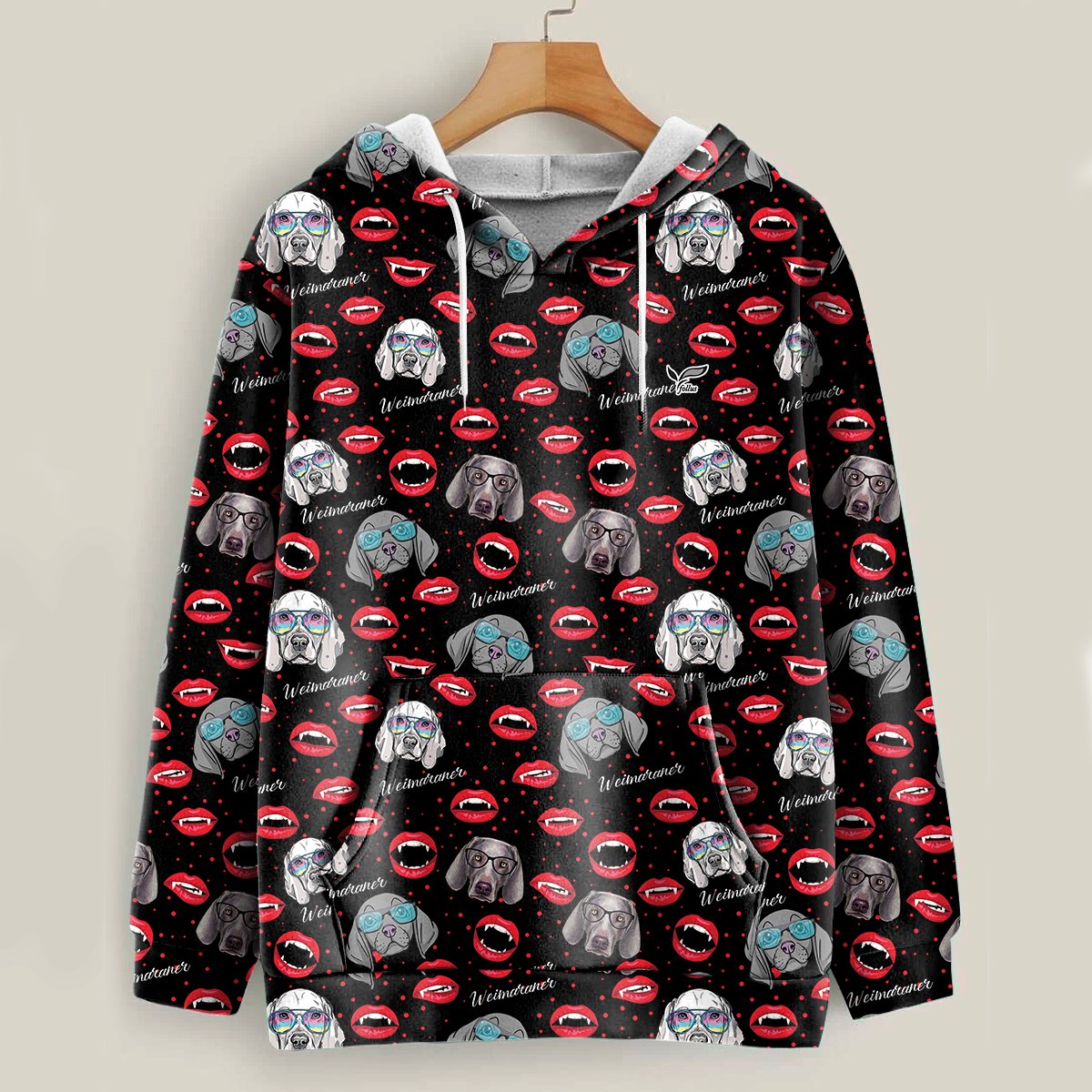 Baby Come Here – Weimaraner Halloween Hoodie
