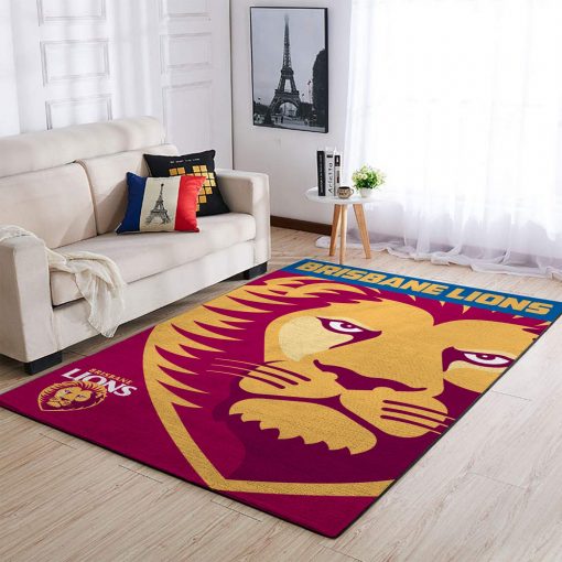 Afl Brisbane Lions Edition Carpet & Area Rug Living Room Rug Home Decor V3292