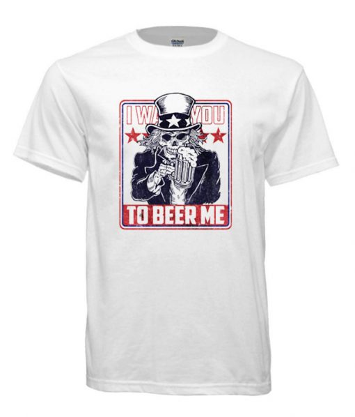 Vintage Skeleton I want you to beer me RS T shirt