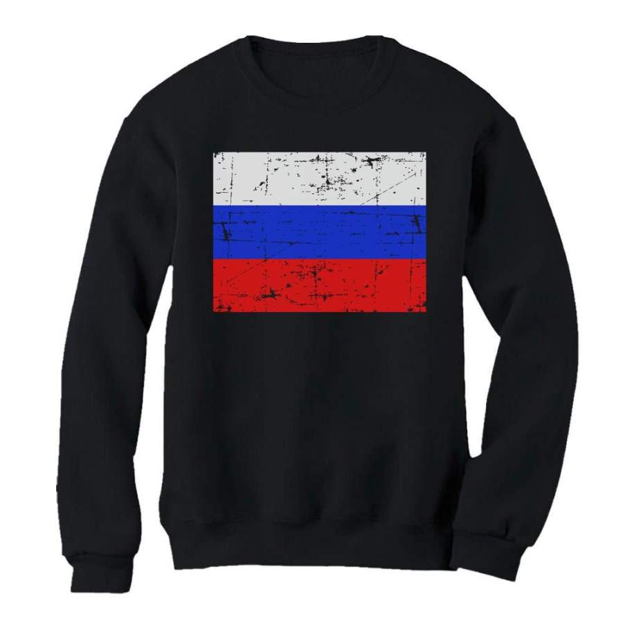 Vtg Russia Flag Sweatshirt T-Shirt