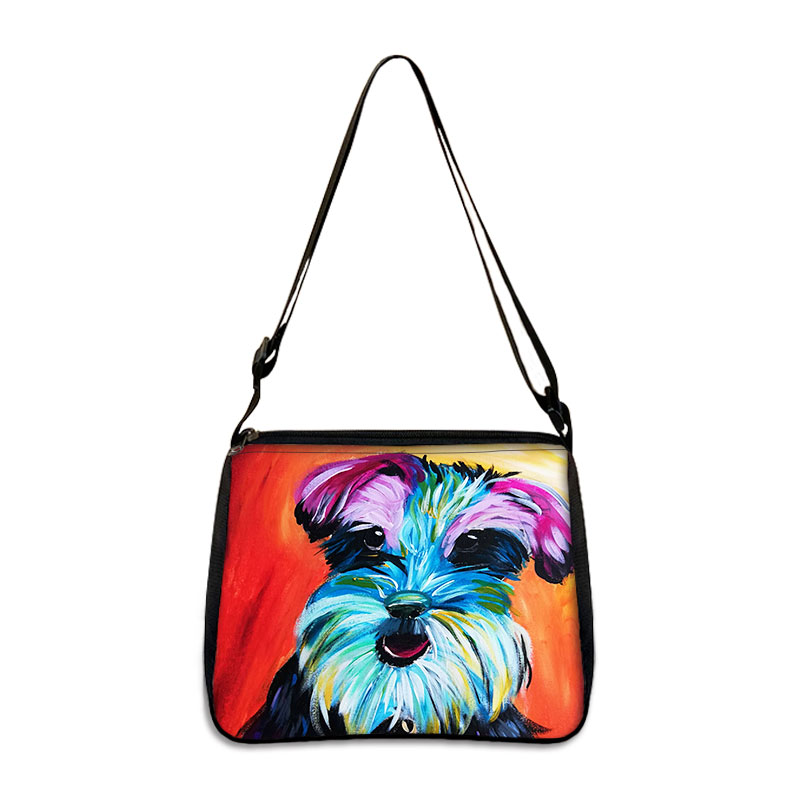 Cute Dachshund Dog Shoulder Bag Woman Fashion Multi-function Handbag 3D Puppy Dachshund Print Tote Bags Canvas shopping Bag alx