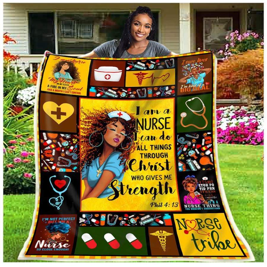 Blanket Gift For Nurse I Can Do All Thing Through Christ