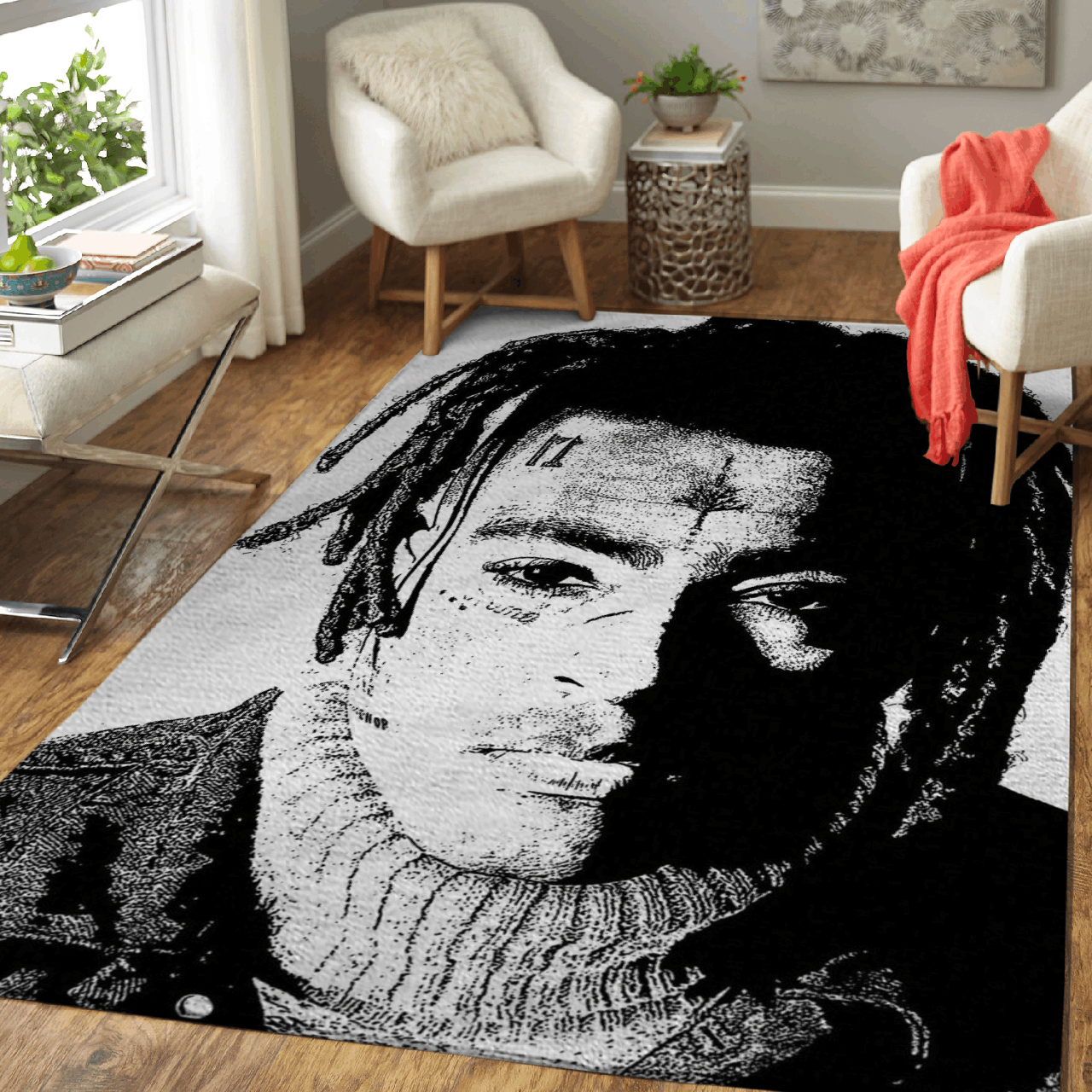 BW XXX TENTACION – Bwg Music Art Art For Fans Area Rug Carpet