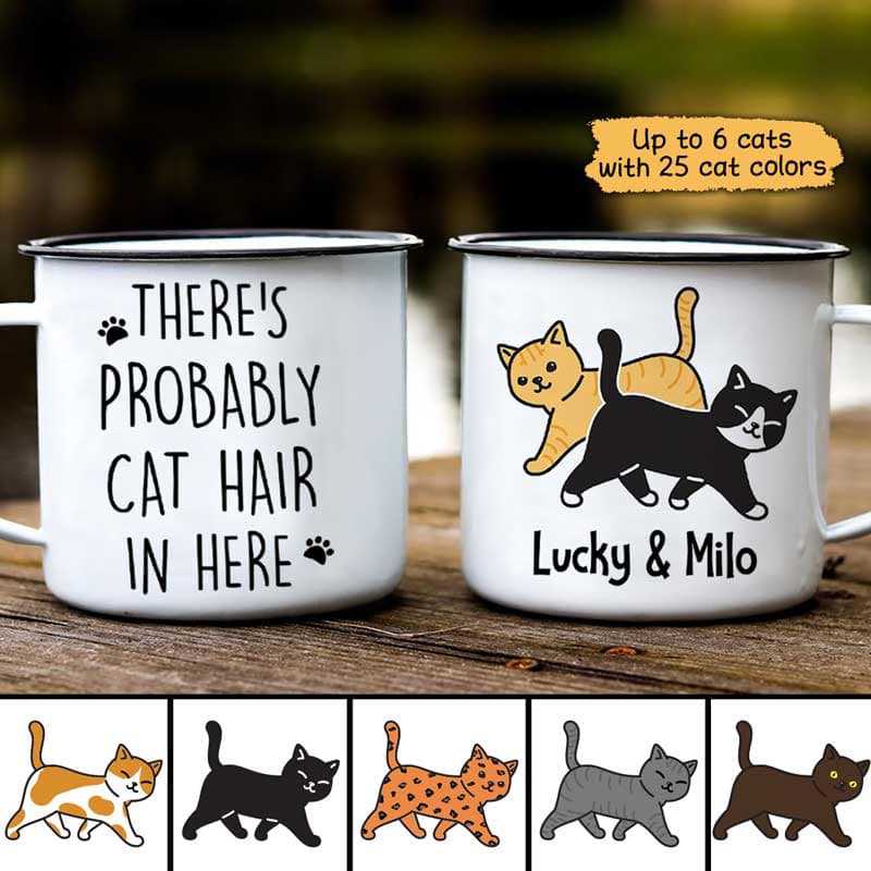 Cat Hair In Here Personalized Campfire Mug