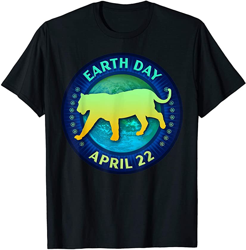 Tiger Lovers Earth Day 50th Anniversary Gift T-Shirt