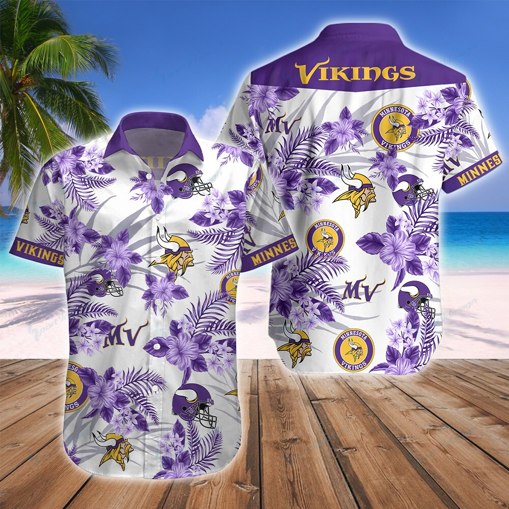 Minnesota Vikings Button Shirts Bg244