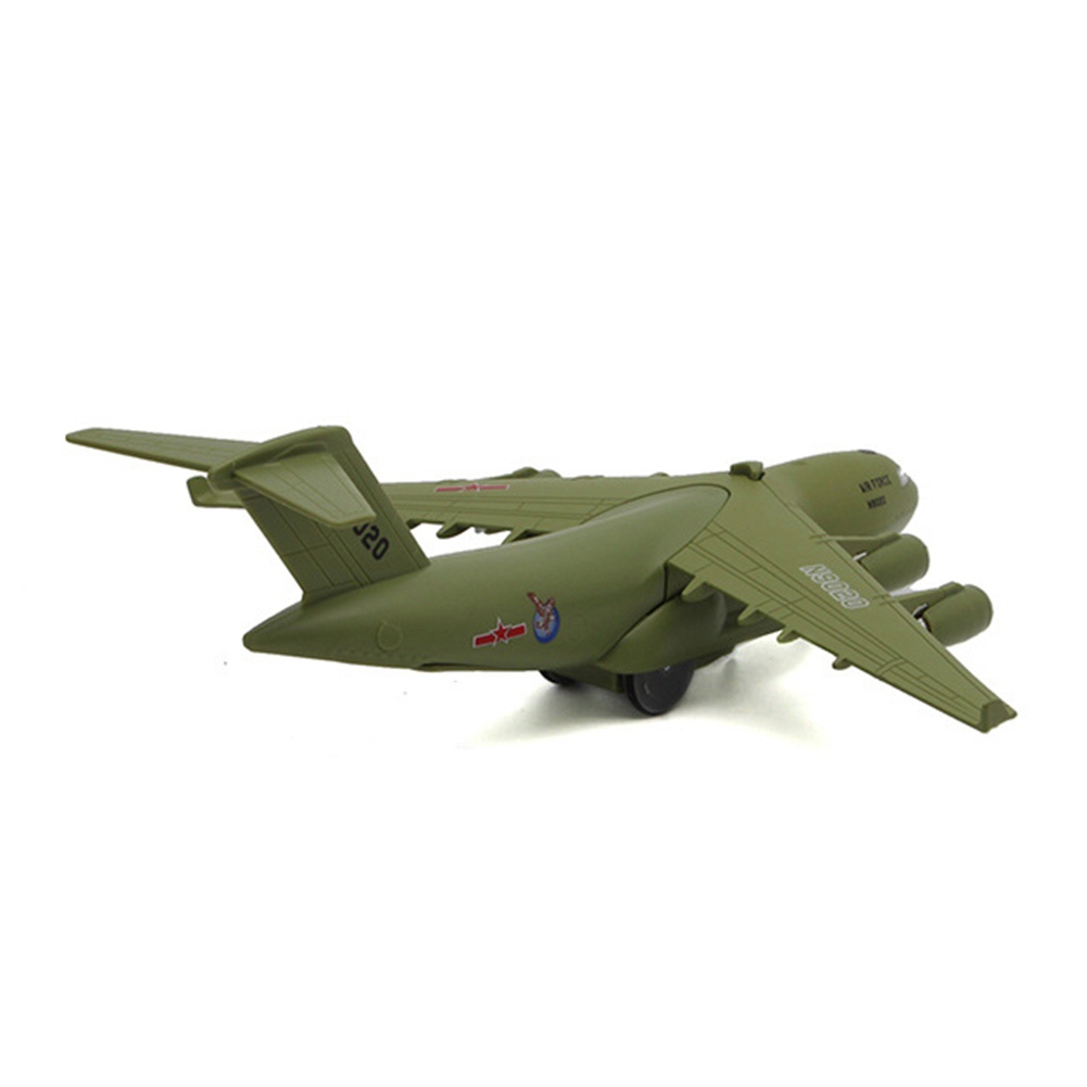1/32 C17 Tactical Transport Aircraft Diecast Metal Airplane Plane Pull Back Music LED Model Table Decor Kids Toy Gift alx