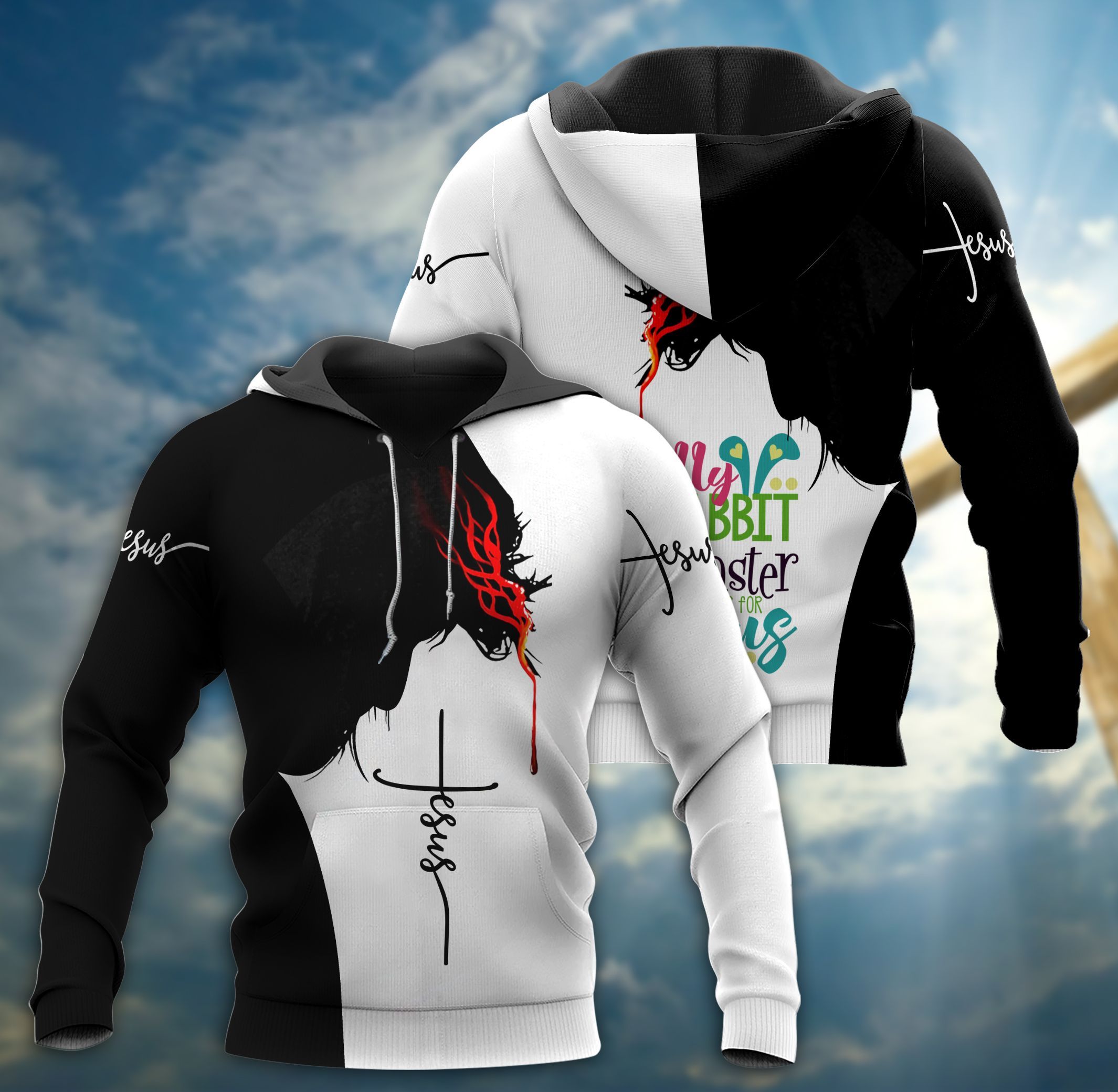 Silly Rabbit Easter Is For Jesus All Over Prints 3D Hoodie Zip Sweater T-Shirt Hu