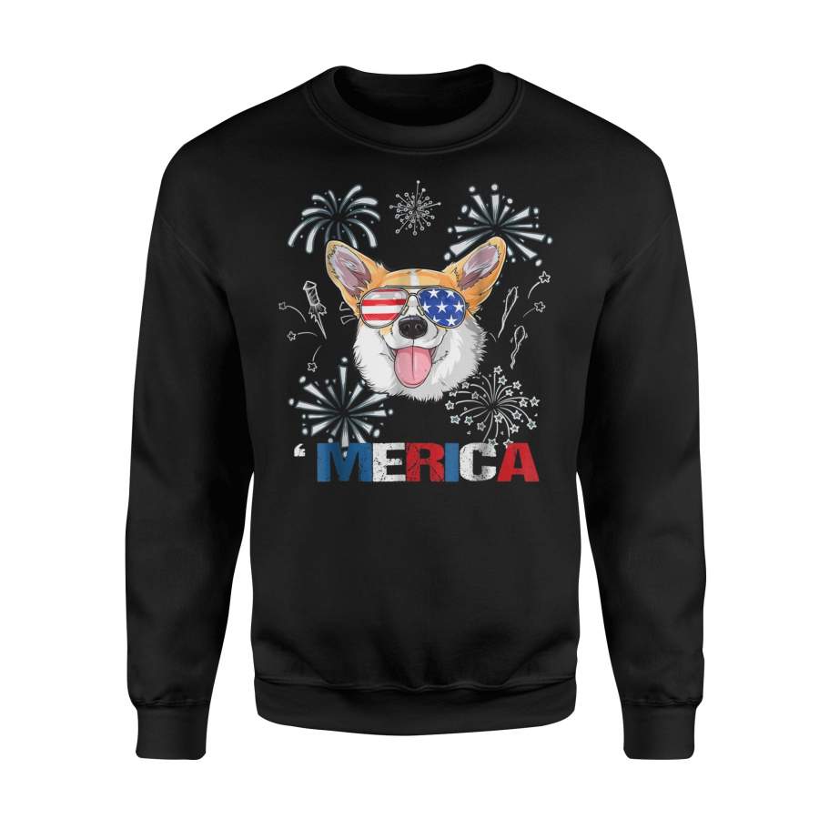 Corgi America 4th Of July 4th Of July Gift Sweatshirt